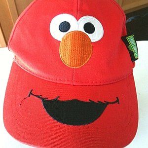 Sesame Street Elmo Baseball Cap Kids Hat Adjustable Strap Red Embroidered Youth